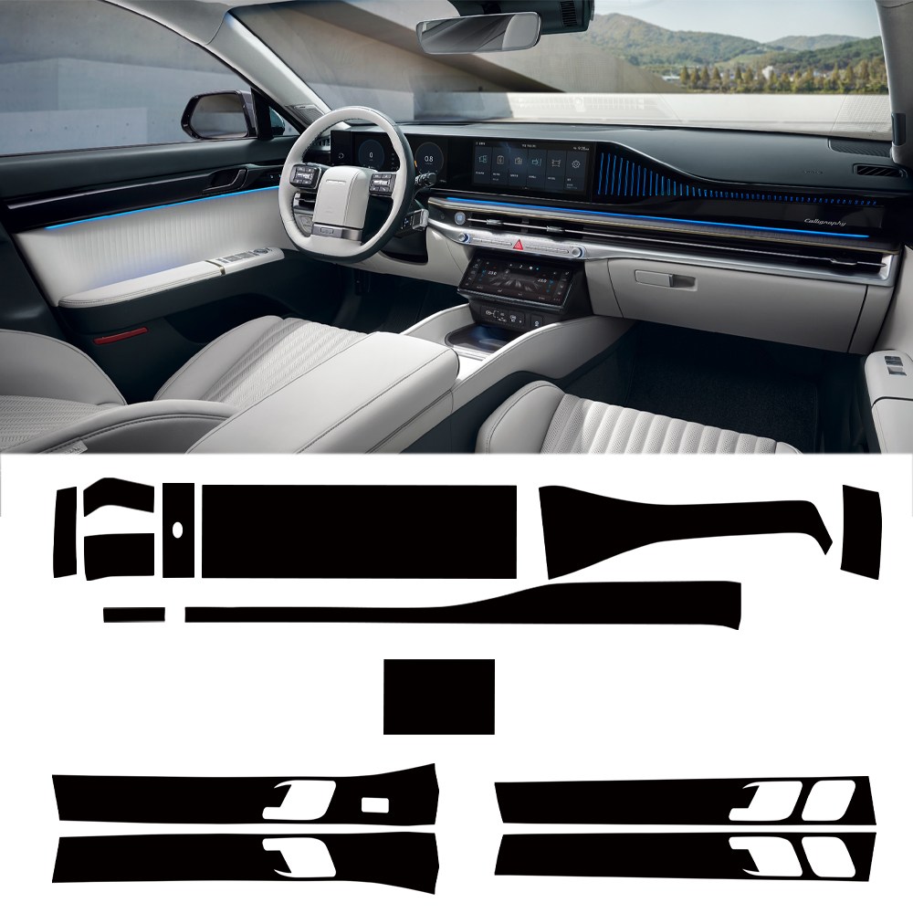 스킨엑스 그랜저 GN7 실내필수패키지 메모리시트버튼 있음 PPF 차량보호필름, 1개 45,000원