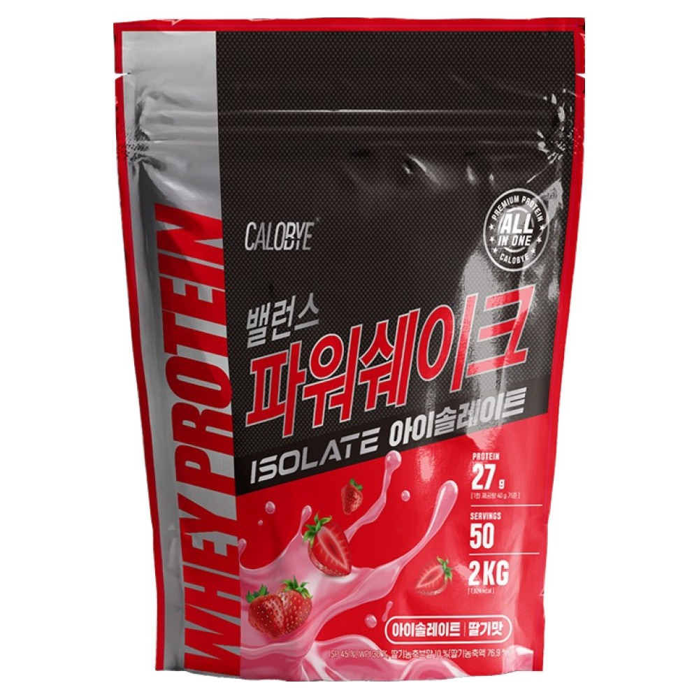 칼로바이 밸런스 파워쉐이크 아이솔레이트 딸기맛, 1개, 2kg 59,900원