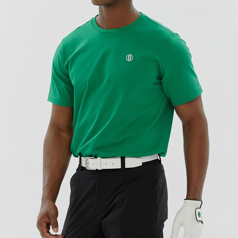 [세인트나인] 남성 S로고 라운드 반팔 티셔츠 GREEN 47,700원