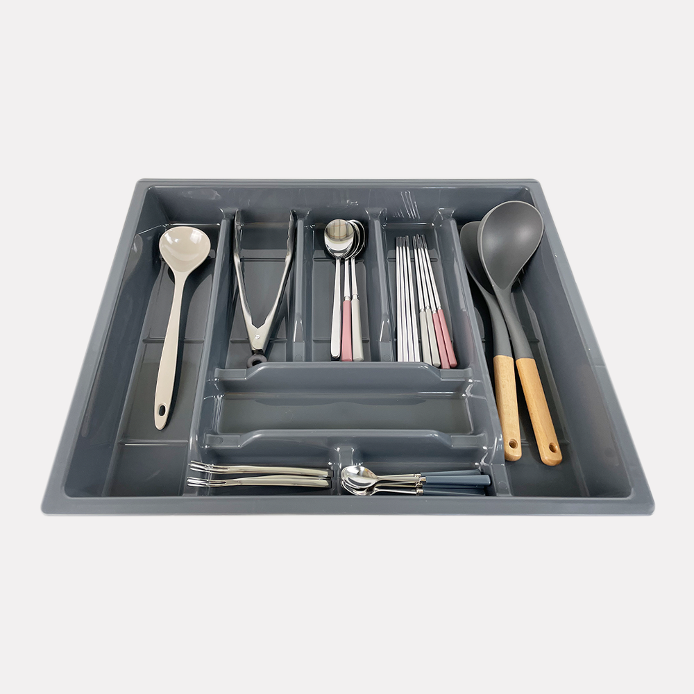 플라스틱 수저분리함/ 300 400 500 600 900 주방정리정돈 다용도 칸칸 싱크대 서랍정리 수저함 트레이 수납장, 현재가 12,000원