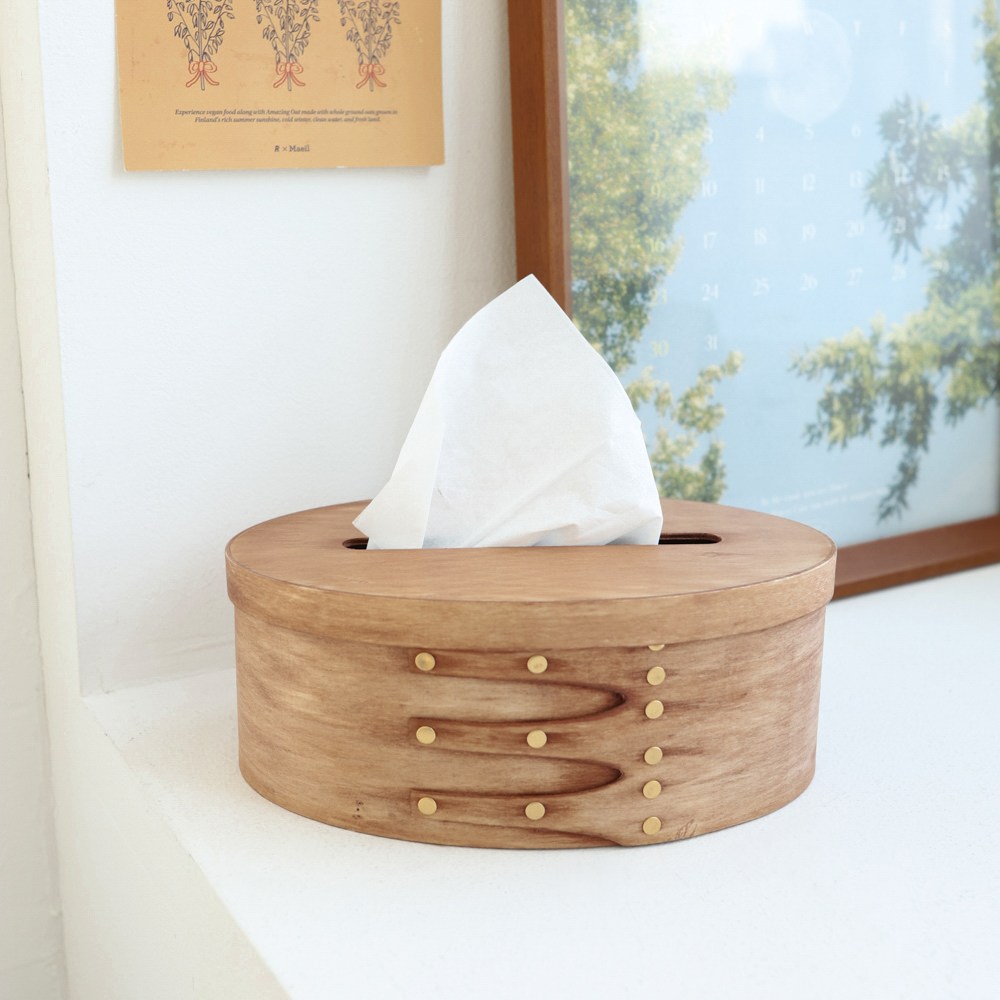 케이트가든 자체제작 우드 셰이커 티슈 케이스 휴지 커버 신혼 집들이 선물, 1개, 우드 13,700원