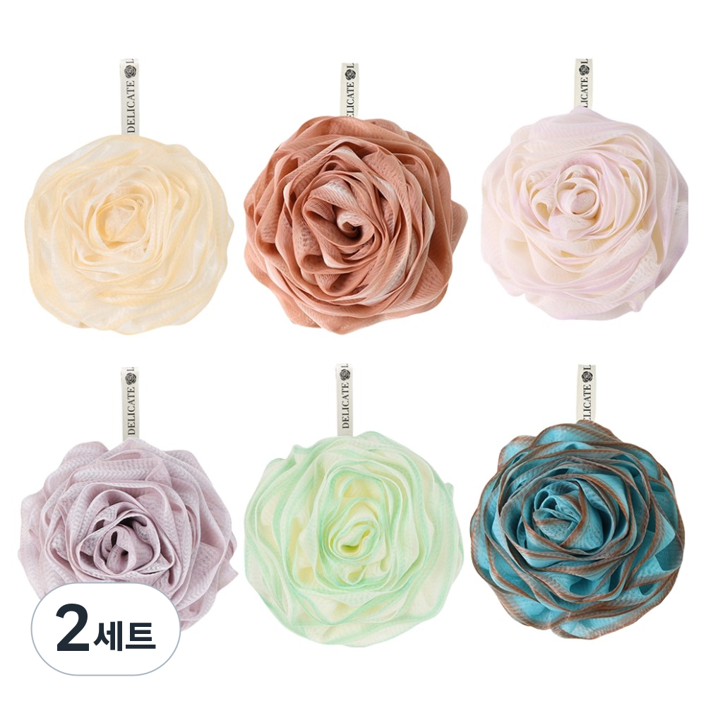 가가호호 거품폭탄 플라워 샤워볼 75g x 6종 세트, 2세트, 6개입, 혼합색상 33,660원