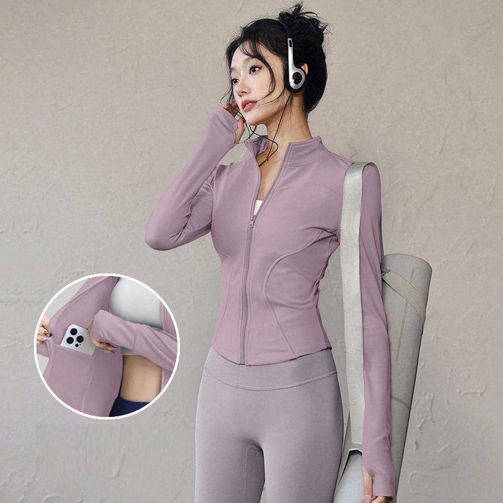 여신 여성용 편한 슬림핏 스포츠 요가 피트니스 런닝 집업 자켓 28,600원