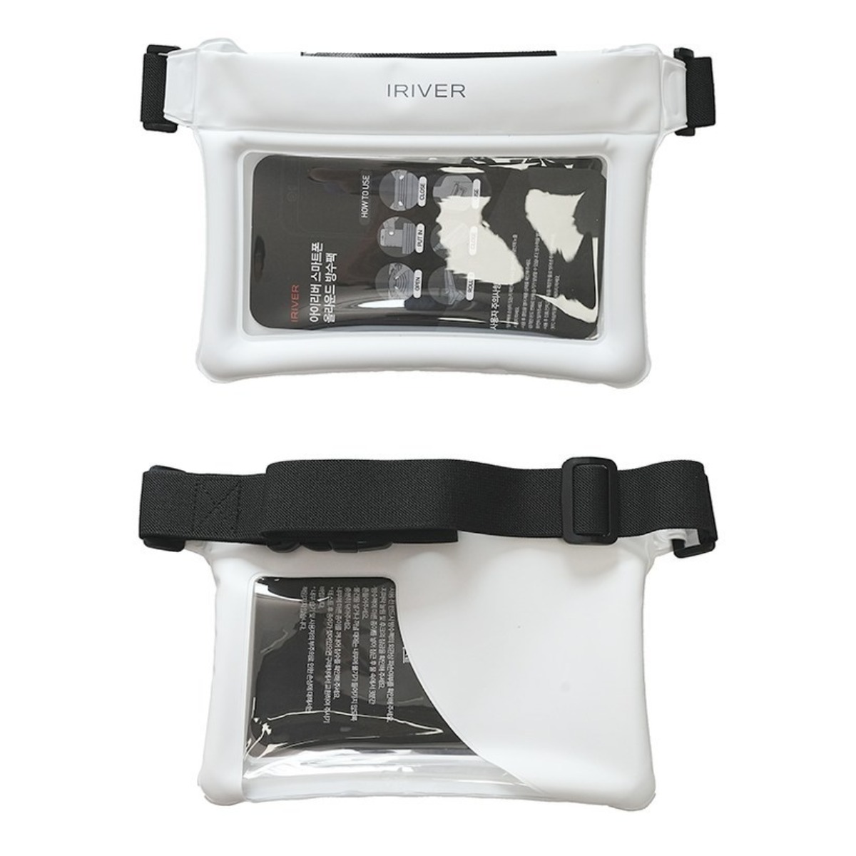 아이리버 올라운드 대형 크로스 터치 튜브 핸드폰 스마트폰 방수팩 힙색 방수가방, 화이트, 1개 20,900원
