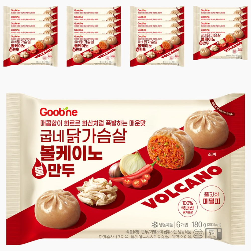 굽네 닭가슴살 볼케이노 불만두, 20개, 180g 48,000원