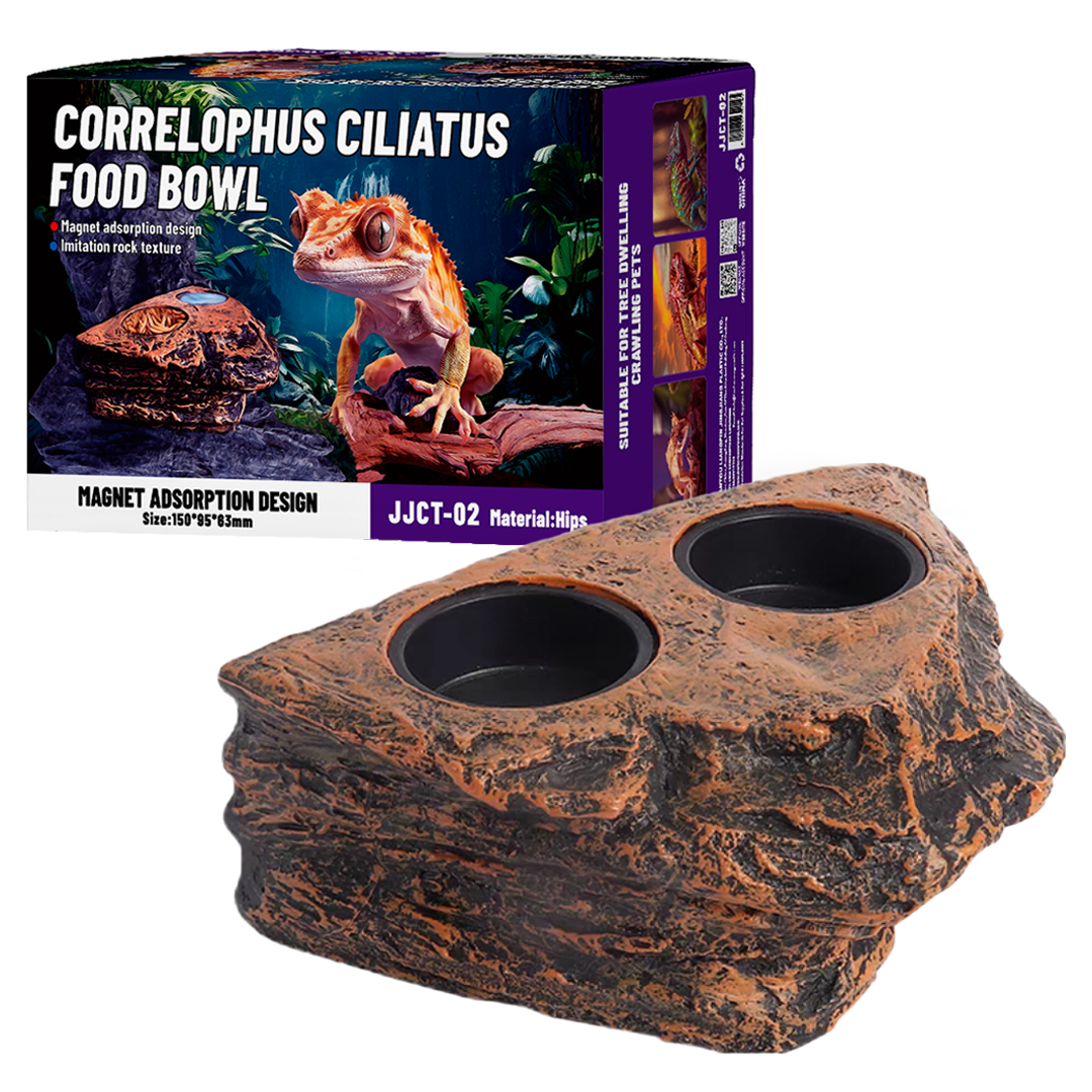 페이토 떨어지지 않는 자석 부착식 파충류 먹이그릇 2구, 황토색, 1개 12,400원