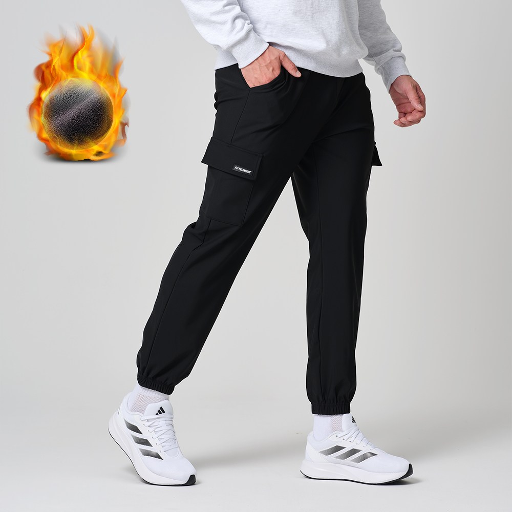 필드웍스 남성 겨울 기모 카고 조거팬츠 스판 건빵 바지, 현재가 21,800원