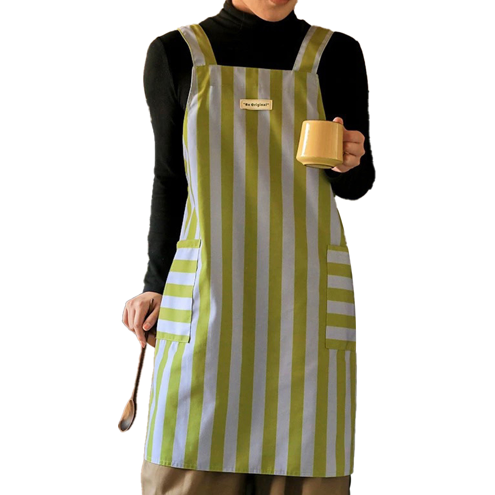 마주홈 끈이없는 스트라이프 X자 앞치마 8,490원