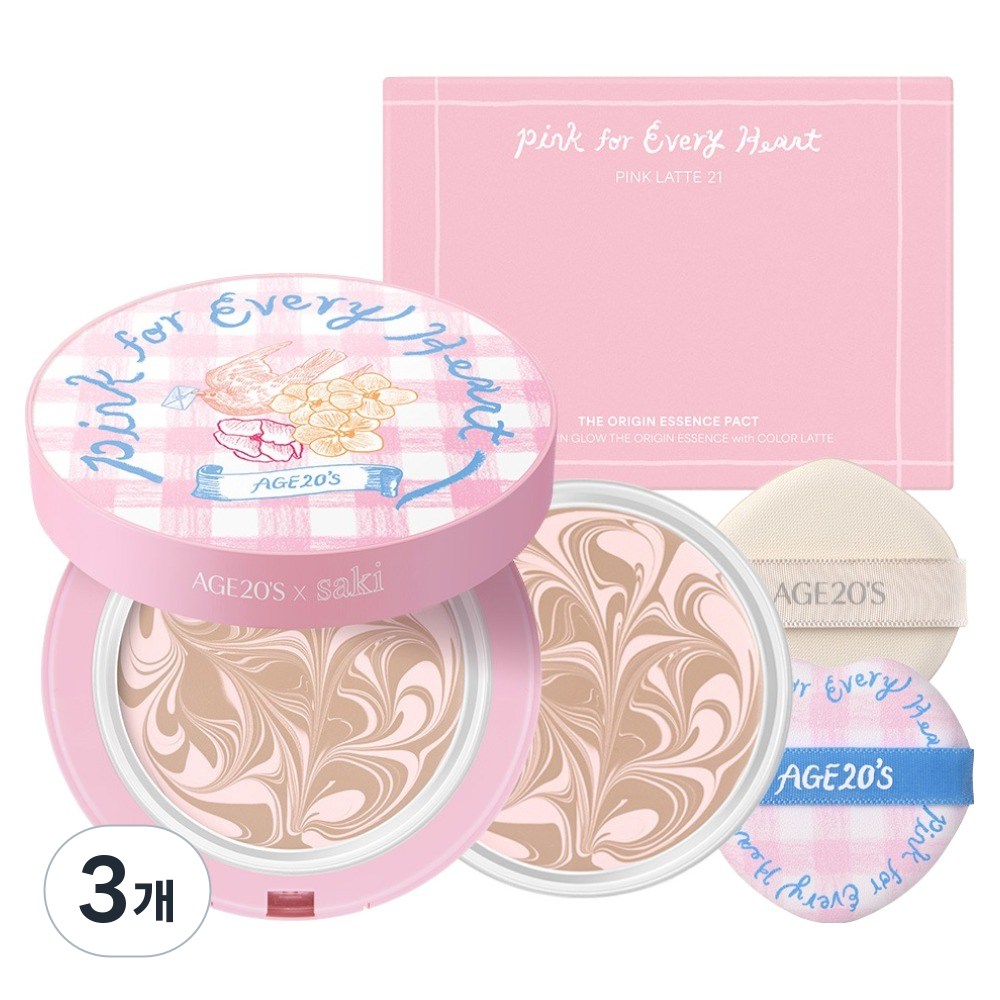 에이지투웨니스 핑크 포 에브리 하트 에디션 디오리진 에센스 팩트 12.5g + 리필 12.5g 세트 65,250원