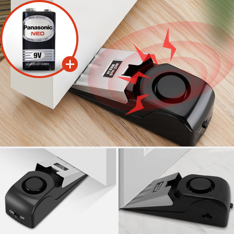 도어 경보기 문열림 알람 방범벨 9V건전지포함 초인종 현관 출입문 여행필수품 문받침 안전 도어락 문고정 보안 터치식 간편설치 7,000원