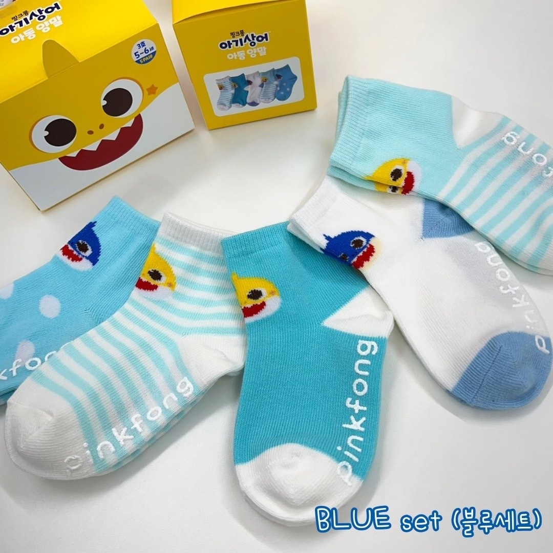 아기상어 상어가족 샤크입체 귀여운 캐릭터 유아동 양말 9,000원