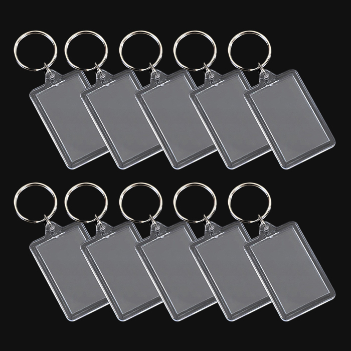 마다꾸미 투명 아크릴 액자 사진 열쇠고리 04 중형, 열쇠고리(단일색상), 10개 6,900원