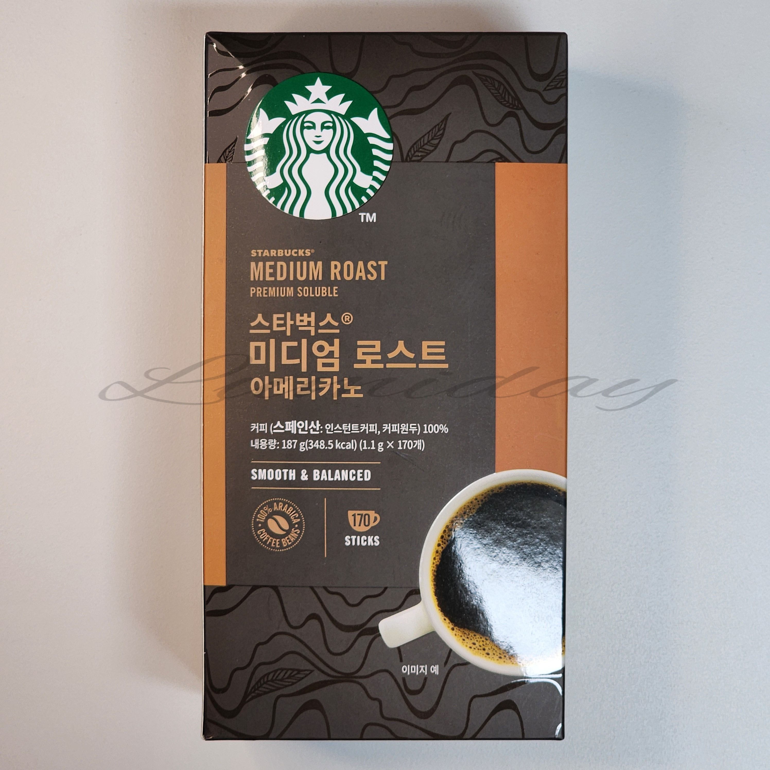 루미데이 스타벅스 미디엄 로스트 아메리카노 네슬레 스틱커피 1.1g, 1.1kg, 1개, 170개입 44,000원