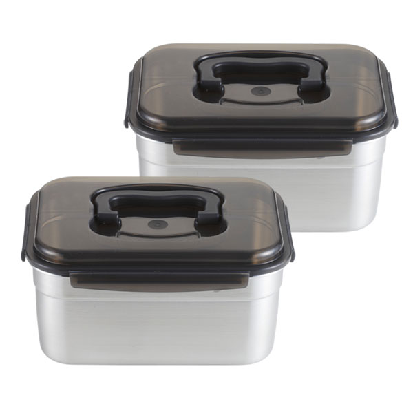 올품락 포스코 STS304 스텐밀폐용기 핸디 3호 3.6L x 2개, 그레이 43,900원