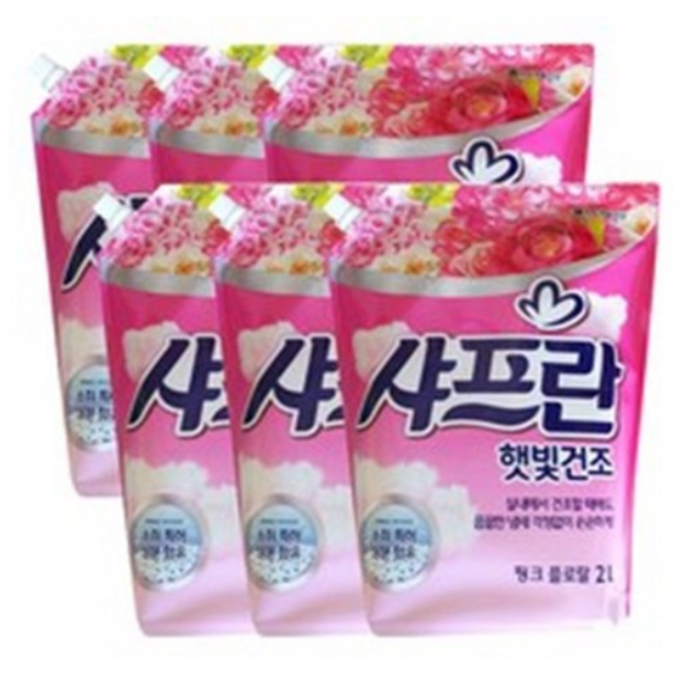 LG생활건강 햇빛건조 핑크 샤프란 2L x 6개입(1박스) 22,500원