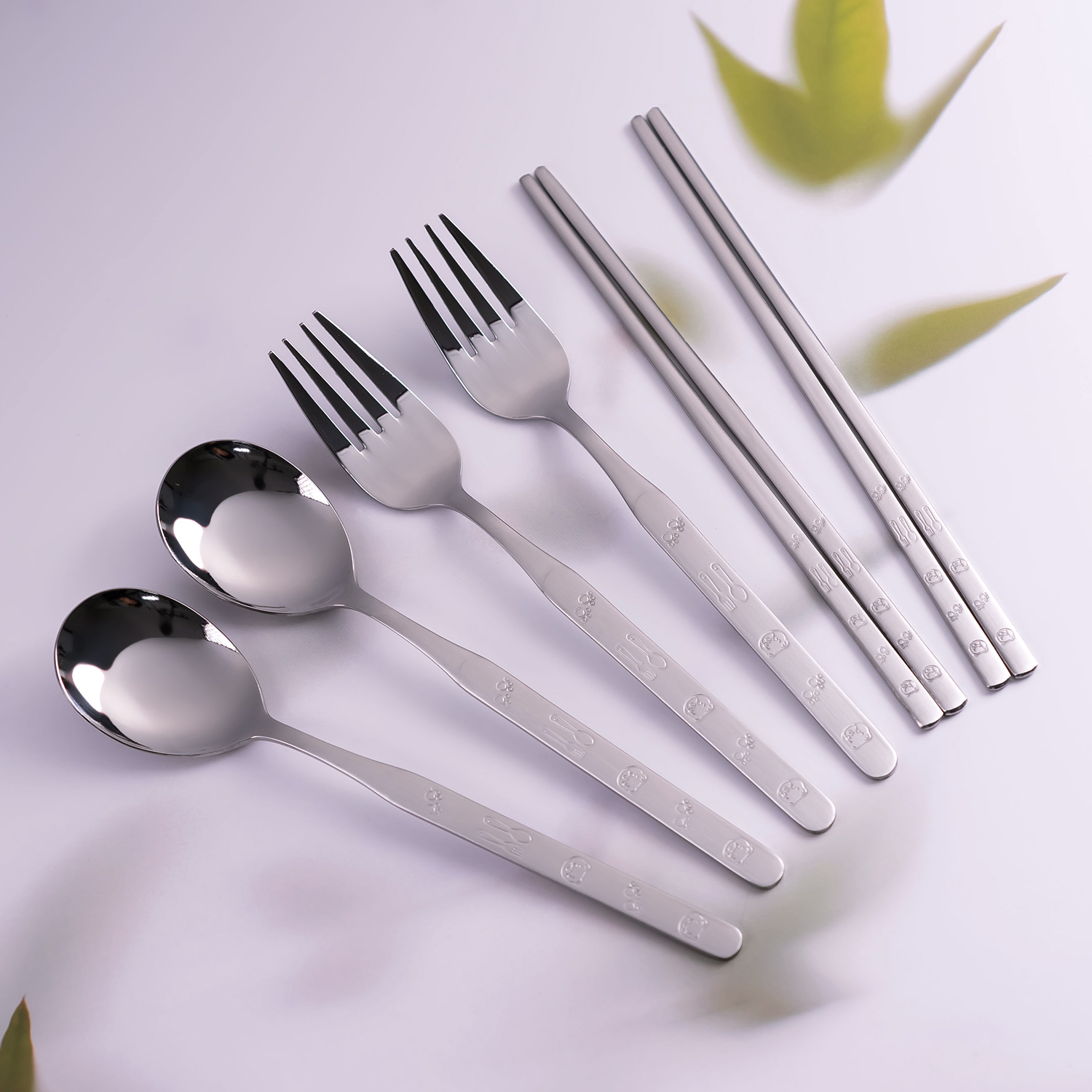 라온누리 아동용 큐티베어 올스텐 수저 + 포크 세트 17,000원