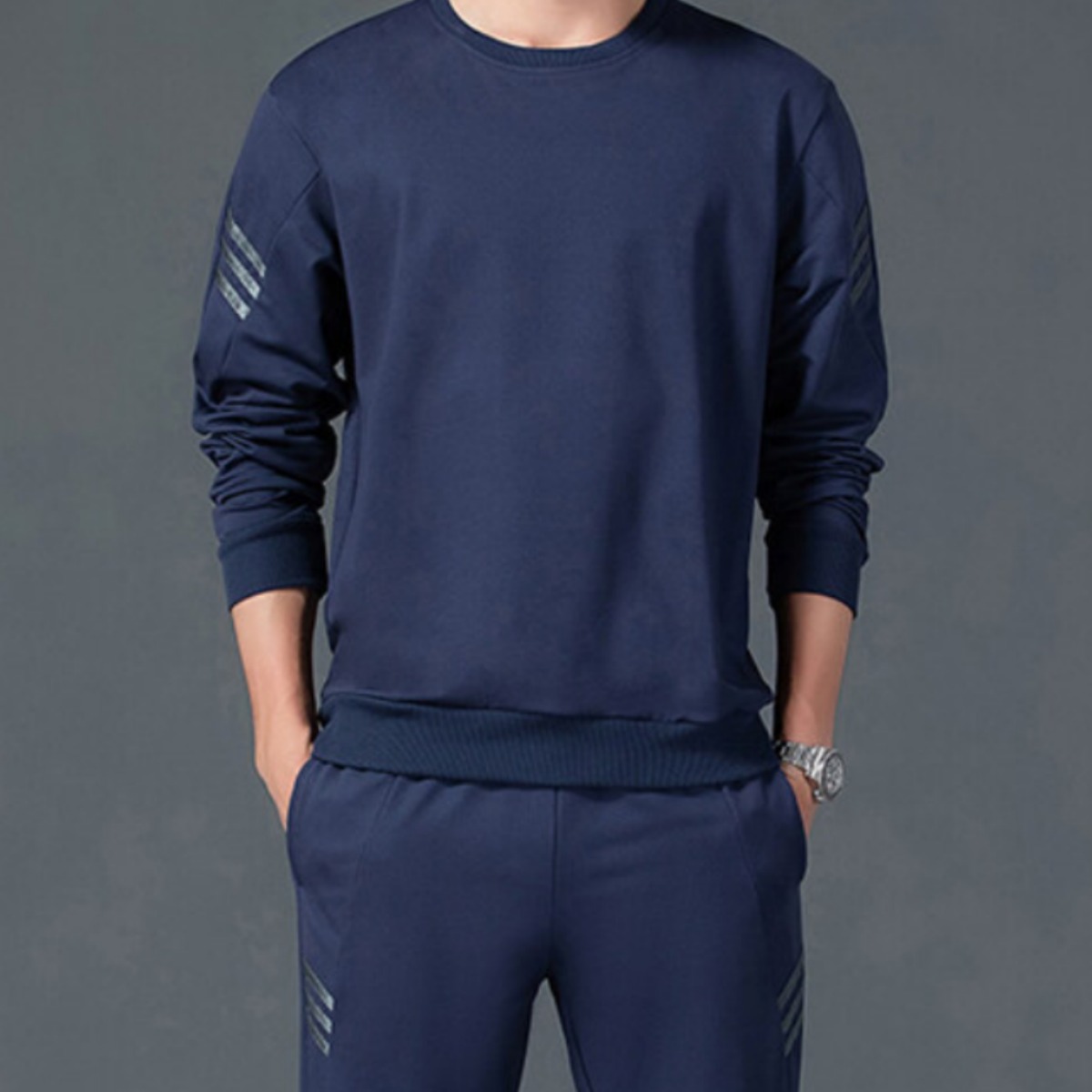 THE G&G 봄.가을 트레이닝복 라운드 츄리닝맨투맨세트 운동복세트 24,200원