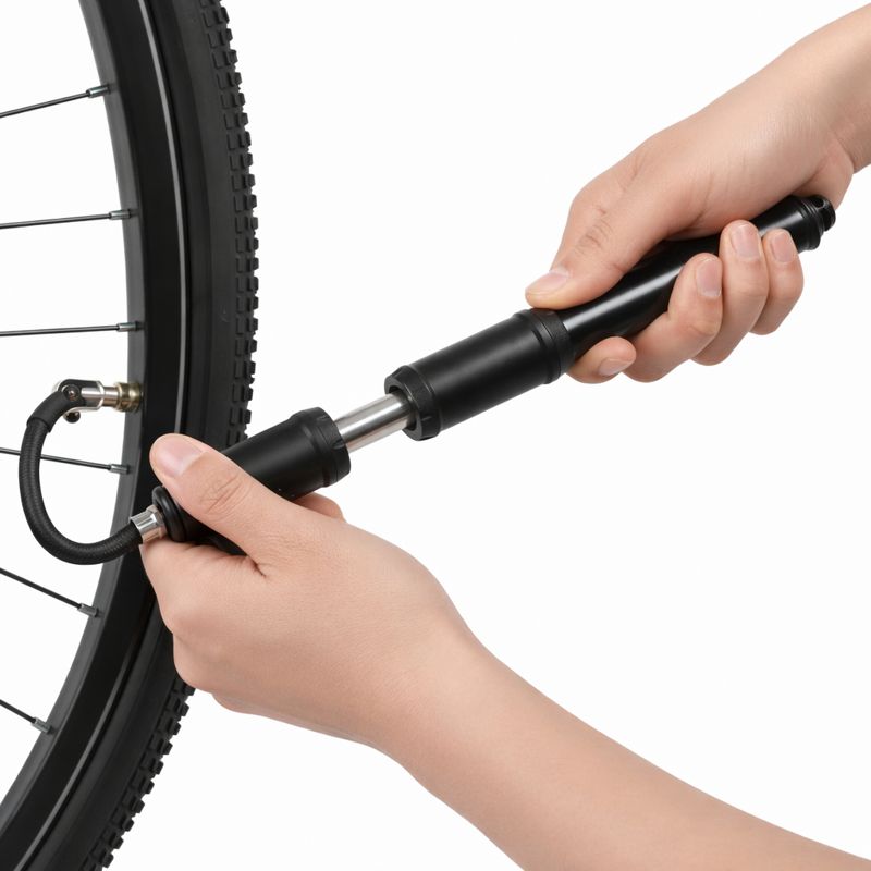 아띠꼴로 쭉쭉빵빵 자전거 펌프 공기 주입기 휴대용 바퀴 튜브 에어 넣기, 블랙, 1개 9,900원