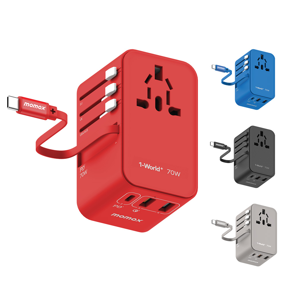 모맥스 원월드 플러스 70W UA18 해외 여행용 멀티 어댑터 충전기 플러그, 1개 69,800원