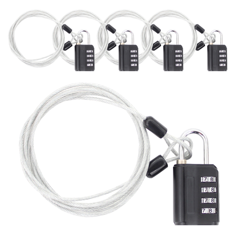 트래블큐브 멀티 안전케이블 2.5m + 4다이얼 안전 자물쇠 세트 블랙 36,000원