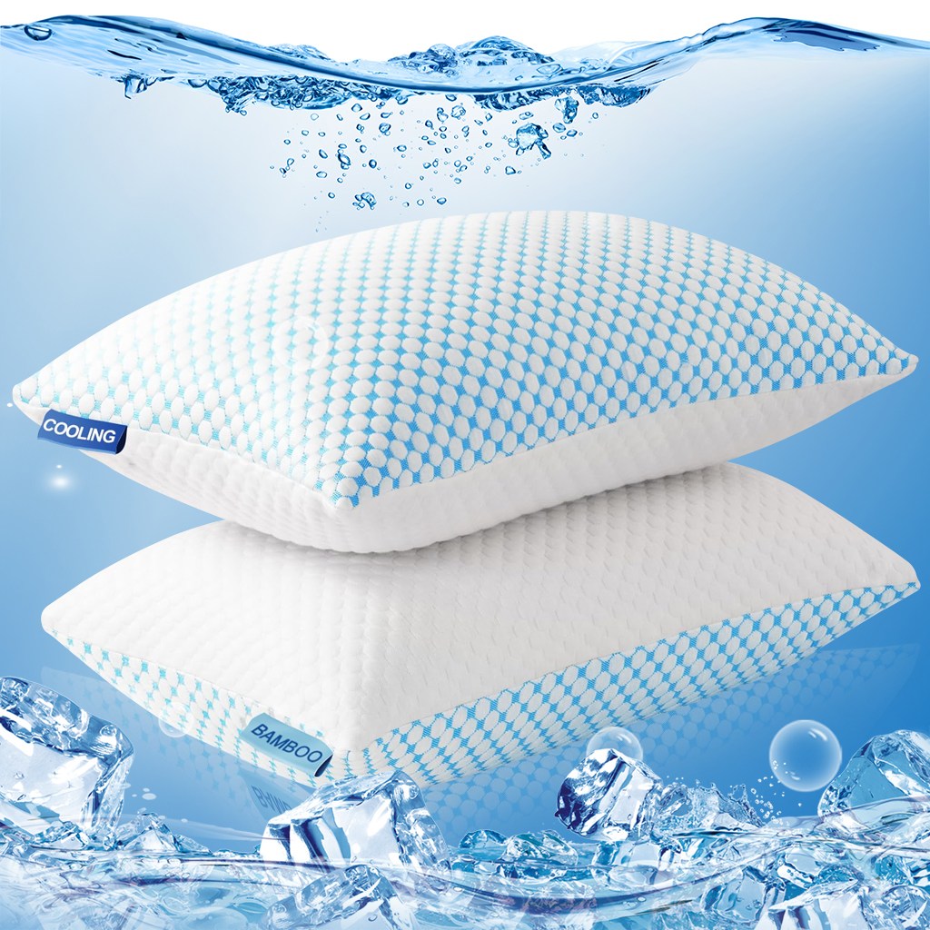 잠자리 목편한 메모리폼 숙면 경추 베개, 2개, 블루&화이트 40,990원