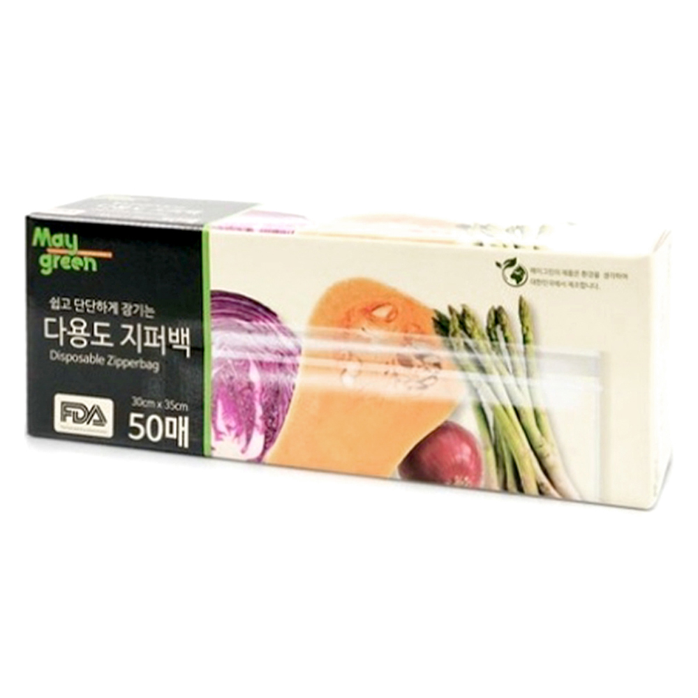 Maygreen 지퍼백, 특대(XL), 50개입, 1개 6,900원