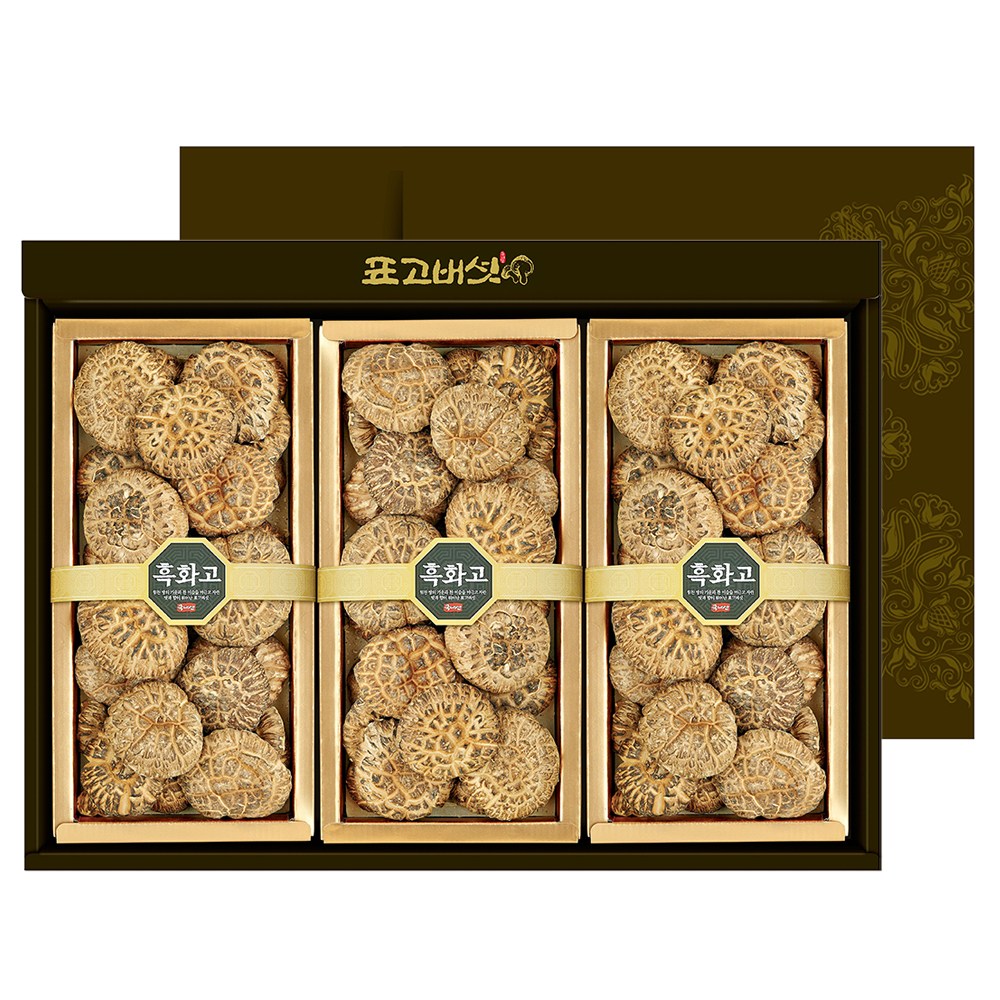 자연식탁 국내산 참나무 건 표고 버섯 선물세트 향1호 (흑화고170g x 3), 1세트, 향1호 (흑화고170gx3) 59,900원