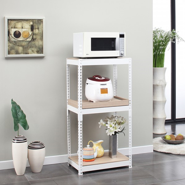 스피드랙 3단 다용도 앵글 선반 가로 600 깊이 500 높이 1200 철제 무볼트 경량랙 66,900원