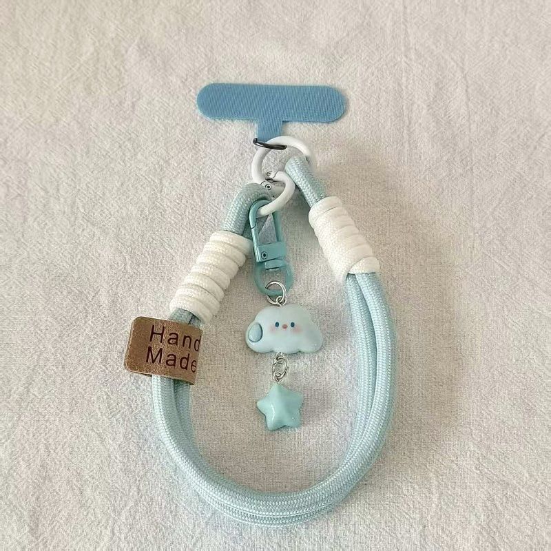 귀여운 구름 캐릭터 핸드스트랩, 파스텔 폰꾸 키링, 휴대폰 스트랩 5,580원