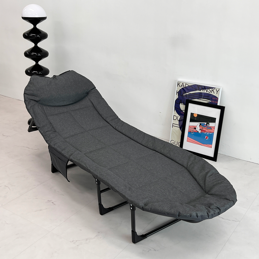 오브민 무설치 낮잠 6단계 조정 대형 휴대용 접이식침대, 그레이 34,900원