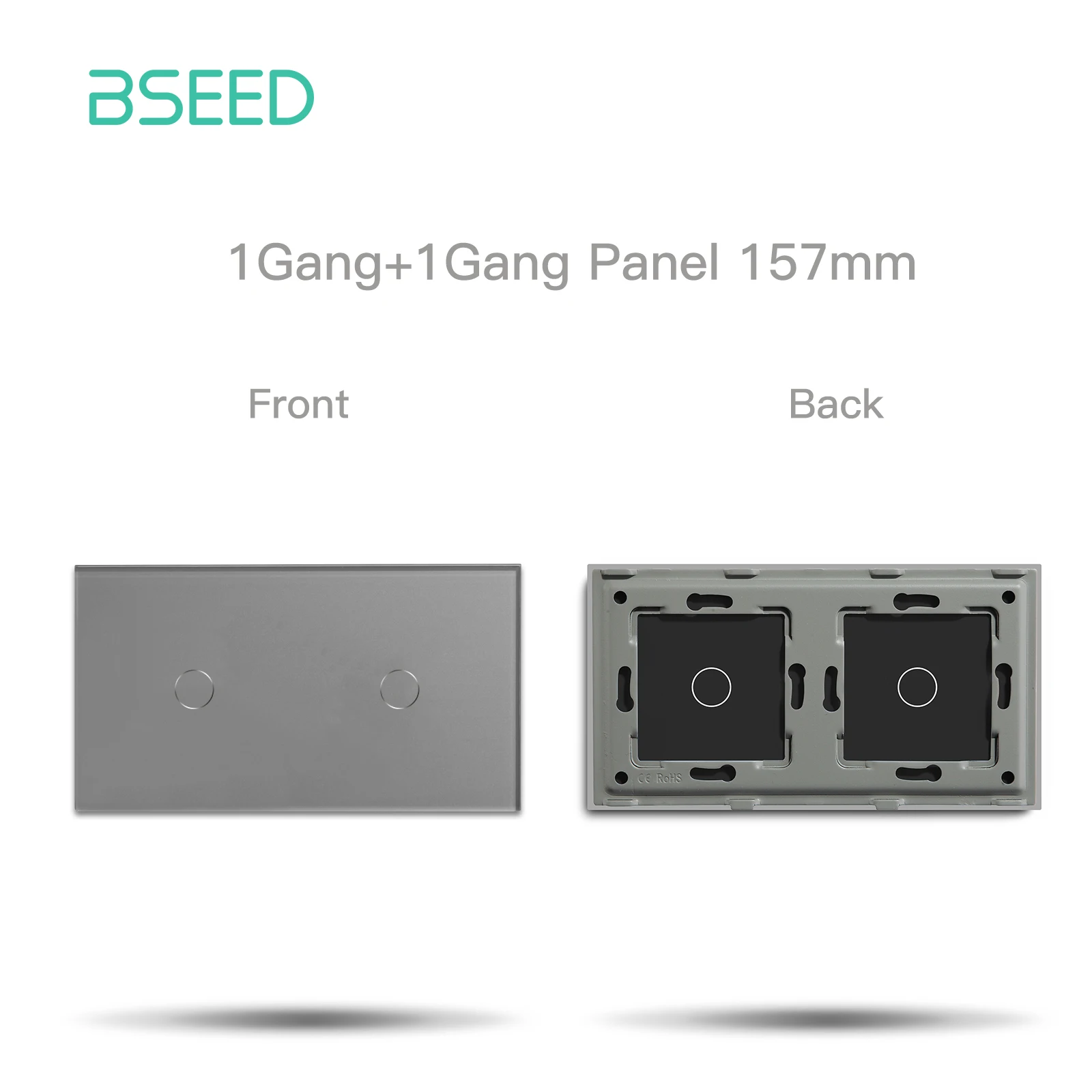 BSEED 지그비 스마트 조명 스위치 기능 부품 유리 터치 패널 EU 전원 USB 소켓 DIY  조합 1 2 3 갱 12,200원