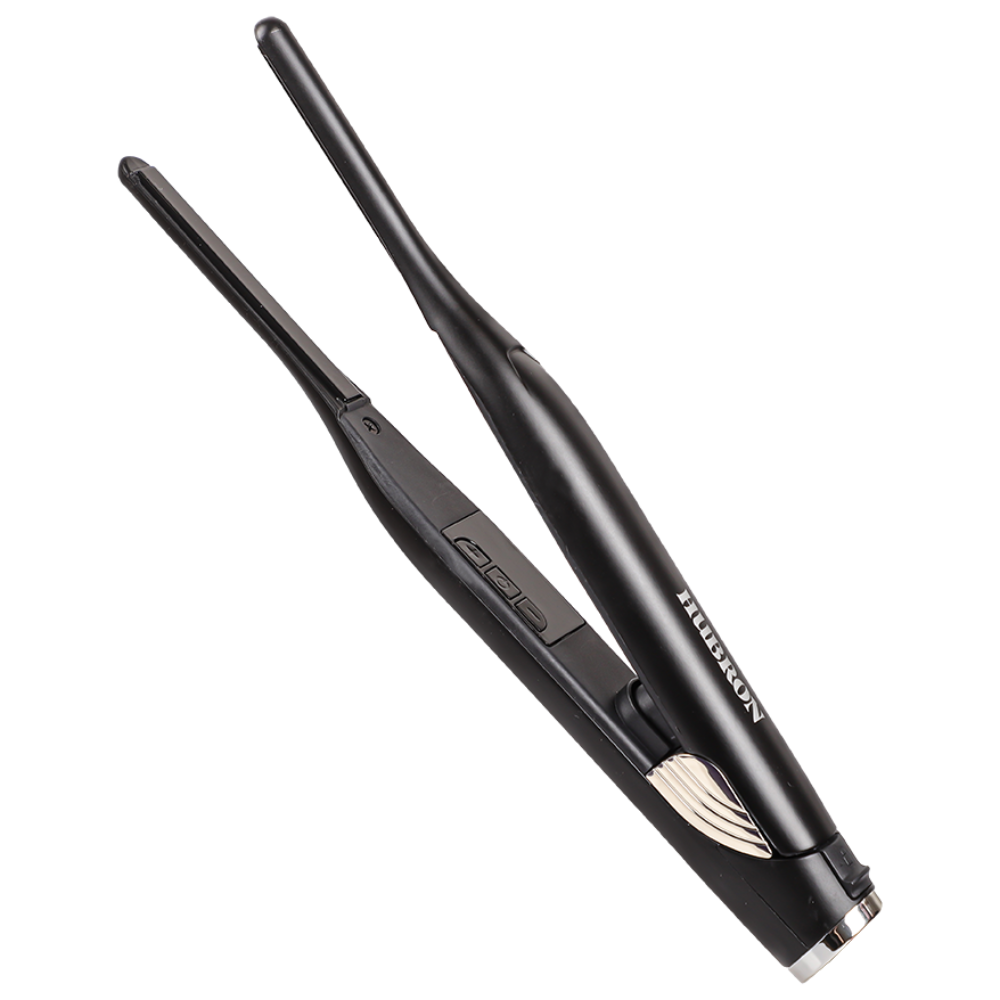 휴브론 고데기 짧은 웨이브 앞머리 슬림얇은 전문가용 미용실뽕 정수리 뿌리볼륨 매직기, 블랙 59,000원