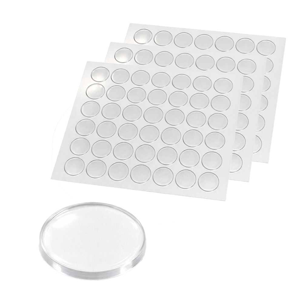 투명 양면 젤 패드 피규어 고정 스티커 미끄럼방지 소품 고정 패드 10mm, 126개 6,100원