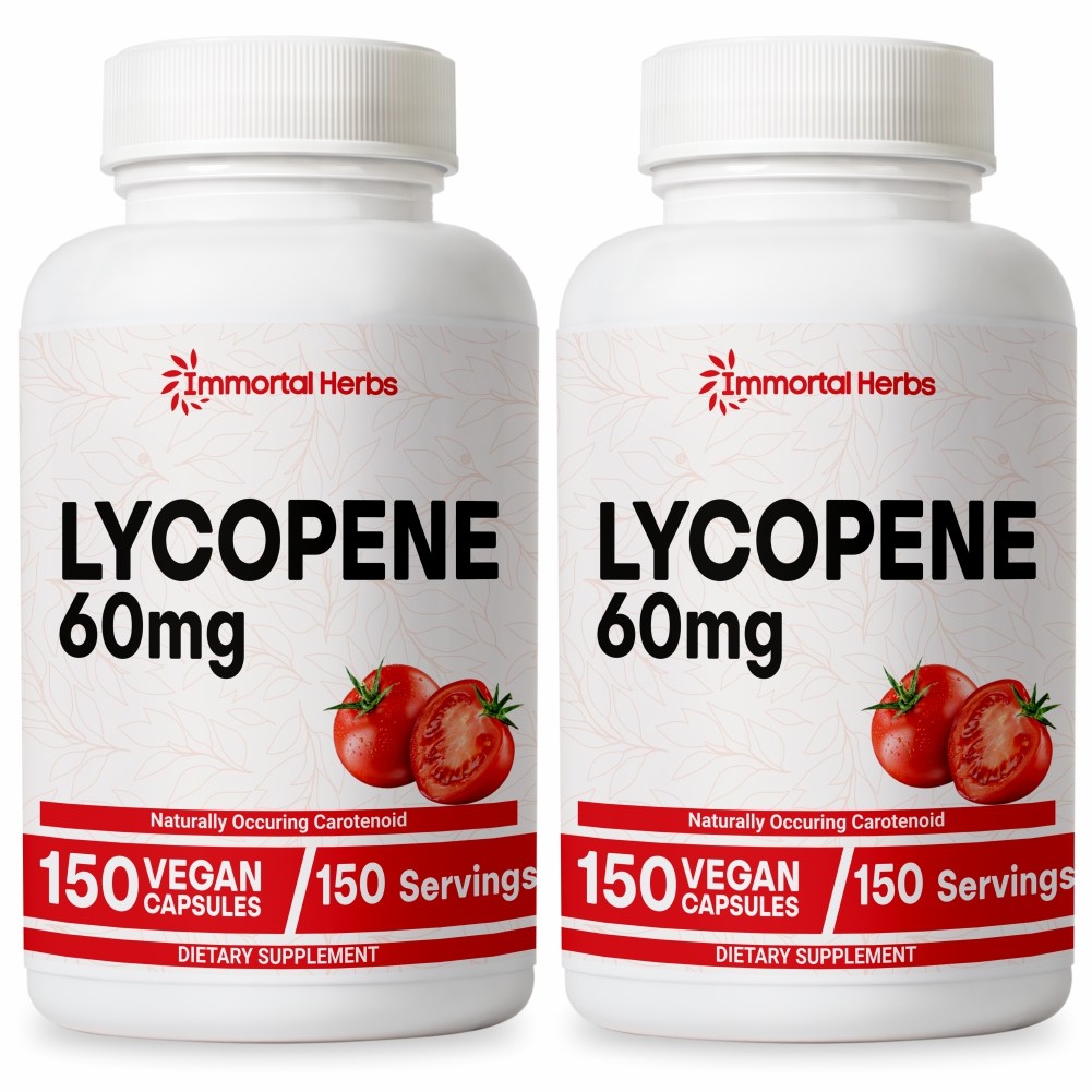 Immortal Herbs 항산화 건강 리코펜 토마토 추출물 60mg 이중 농도 한 보충제, 2개, 150정 49,990원