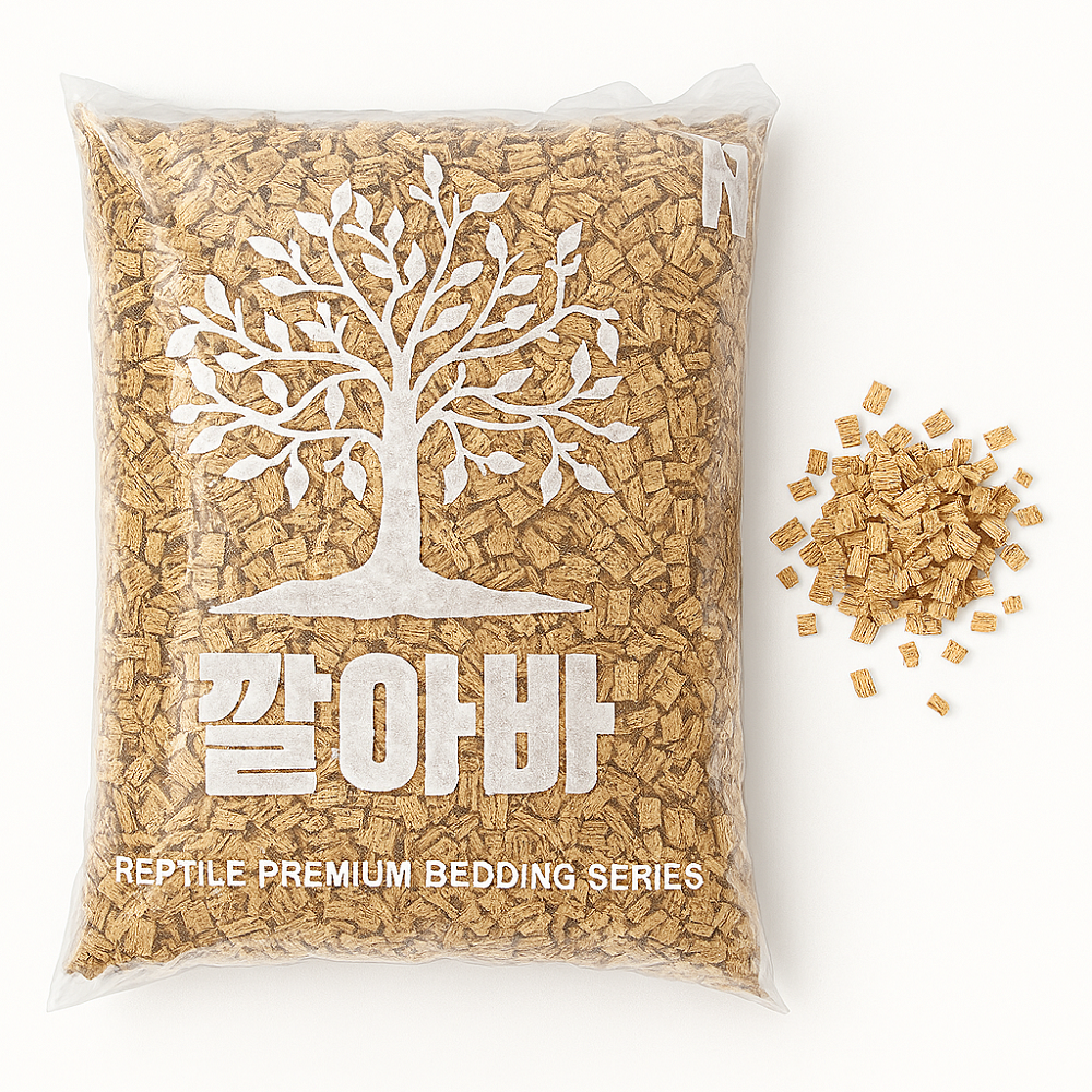 깔아바 엑스트라칩스 굵은입자 8L 육지거북이 파충류도마뱀 바닥재 8,500원