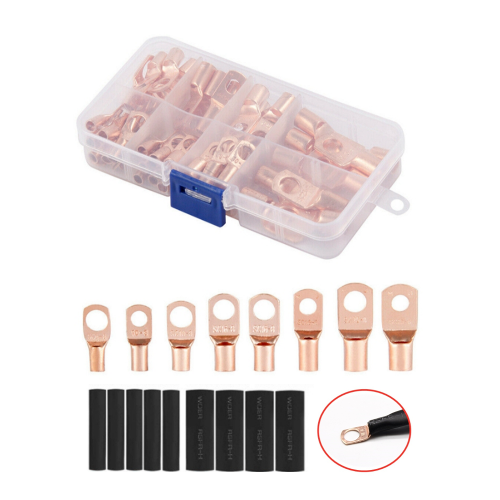 리틀브릿지 링단자 동관 압착단자 터미널 수축튜브 세트 140pcs, 1개 11,500원