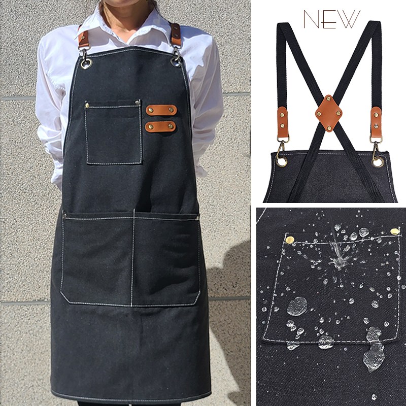 JHN 캔버스 앞치마 NEW 독보적인 프리미엄 방수력  비교불가 뒷버클 컨버스 앞치마 전문가용 카페, 바리스타, 공방, 미술 12,800원