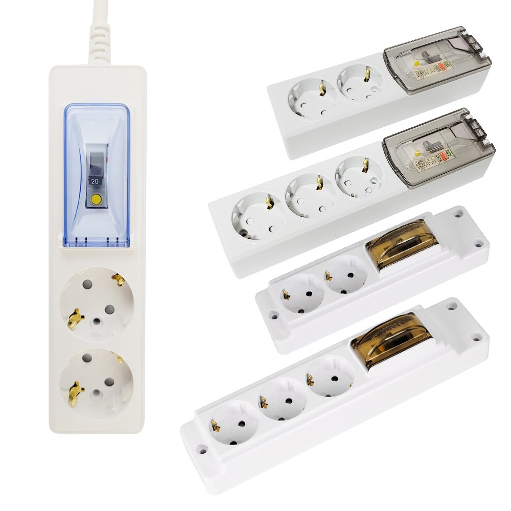 국산 2구 3구 고용량멀티탭 4000W 누전차단기 고전압 대용량 고압 인덕션 에어컨전용 전기장판 22,000원