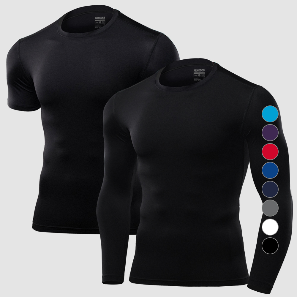 아르메데스 남성용 언더레이어 무지테크핏 반팔+긴팔 상의 2매 12,500원