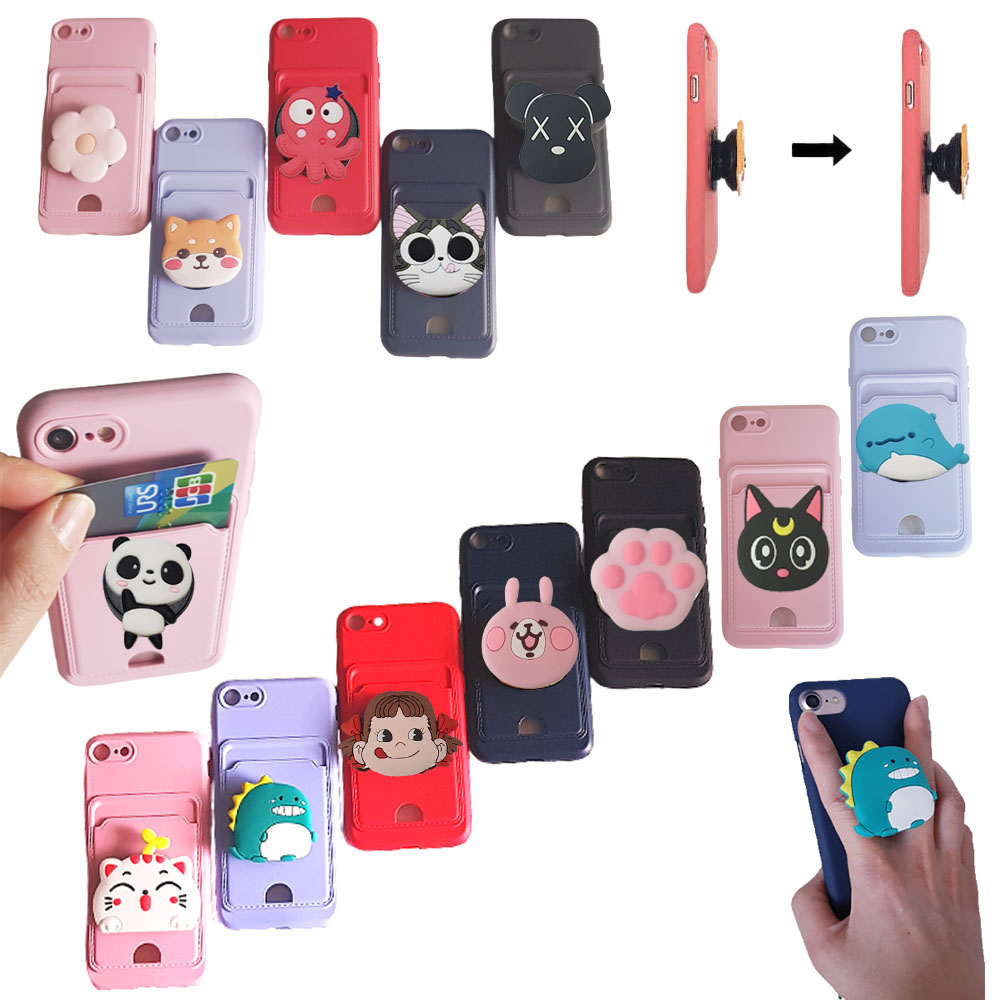 갤럭시 와이드8 M16 5G  SM-M166S 라이쏠톡 핸드 그립 핑거톡 거치대 카드수납 실리콘 젤리 파스텔 범퍼 핸드폰 케이스 스마트톡 8,500원