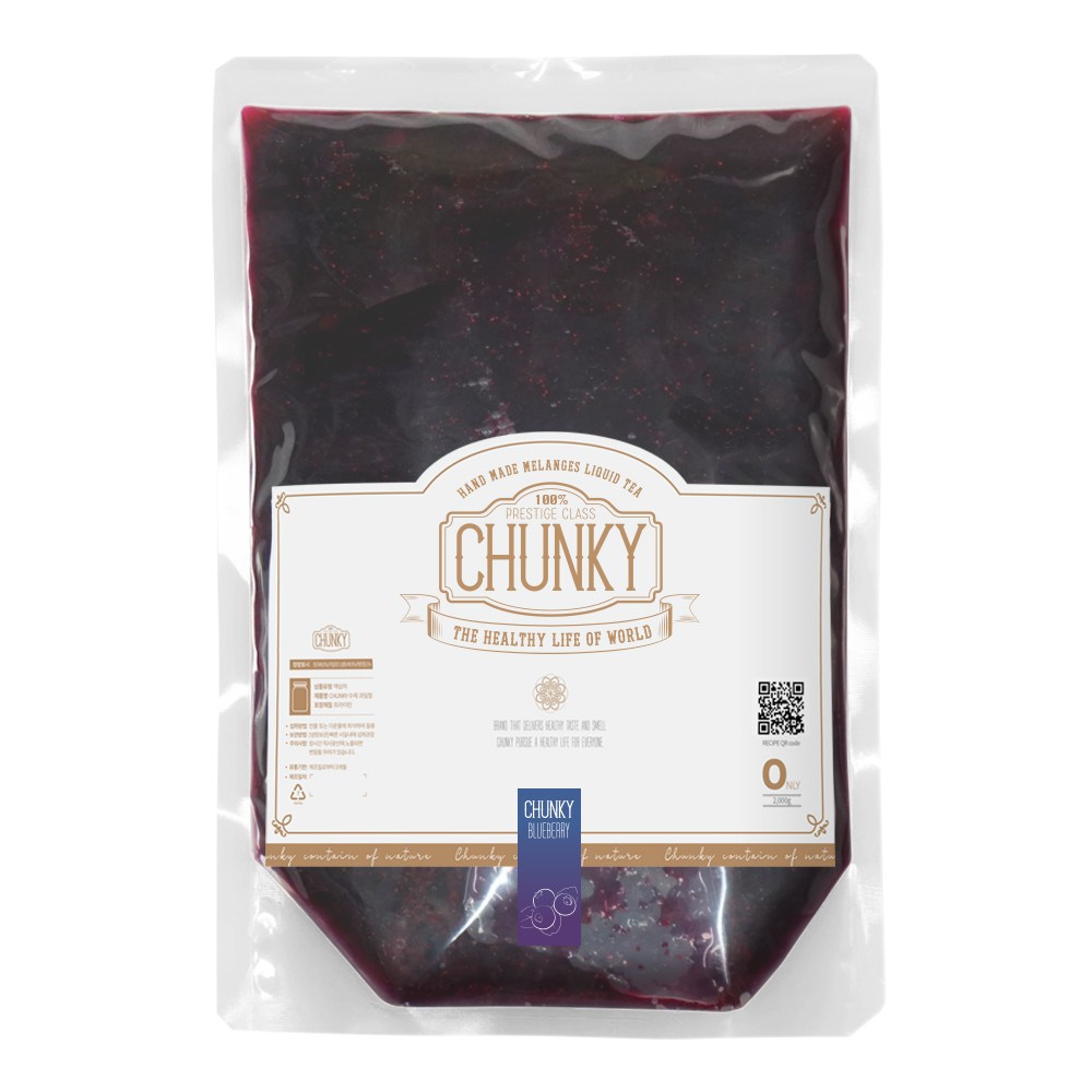 청키 수제 블루베리청 대용량 카페용 과일청 2kg, 2kg, 1개, 1개입 30,800원