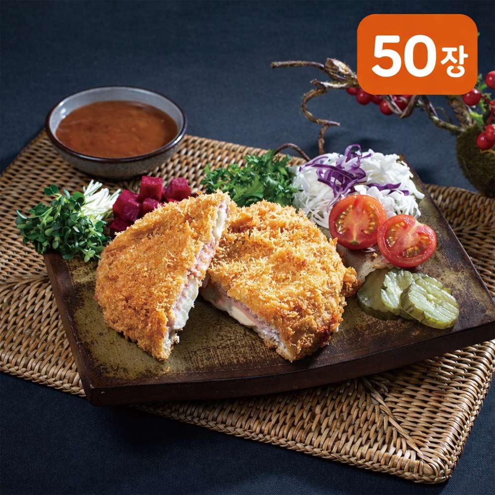 한돈 프리미엄 치즈돈까스 220g(50장)-대용량,업소용,할인상품,강력추천상품,고객인기상품, 220g, 50개 204,500원