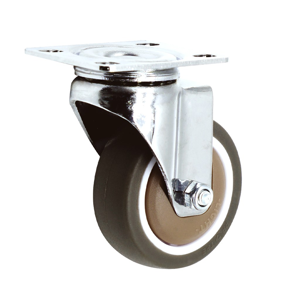 가구용 무소음 캐스터 바퀴 6.5cm(2.5인치) 회전형 브라운 TPE 2개입 4개입, 1세트 21,900원