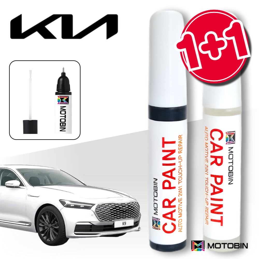 기아 K9 뉴K9 더K9 더뉴K9 페인트 붓펜 차량용 도색, SWP 스노우 화이트펄 +투명, 1세트 13,900원