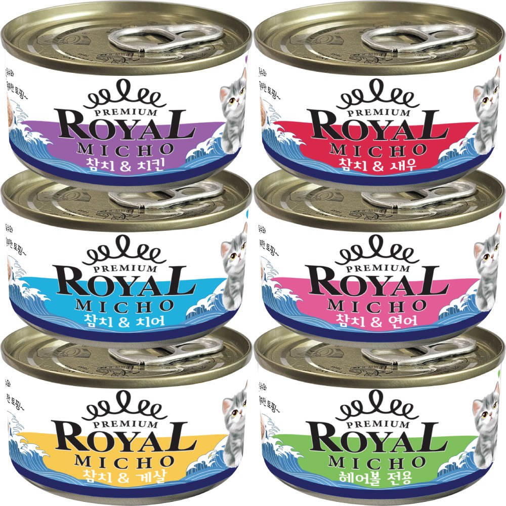 로얄 미쵸캔, 고양이 간식, 30개, 85g, 콤보 18,900원