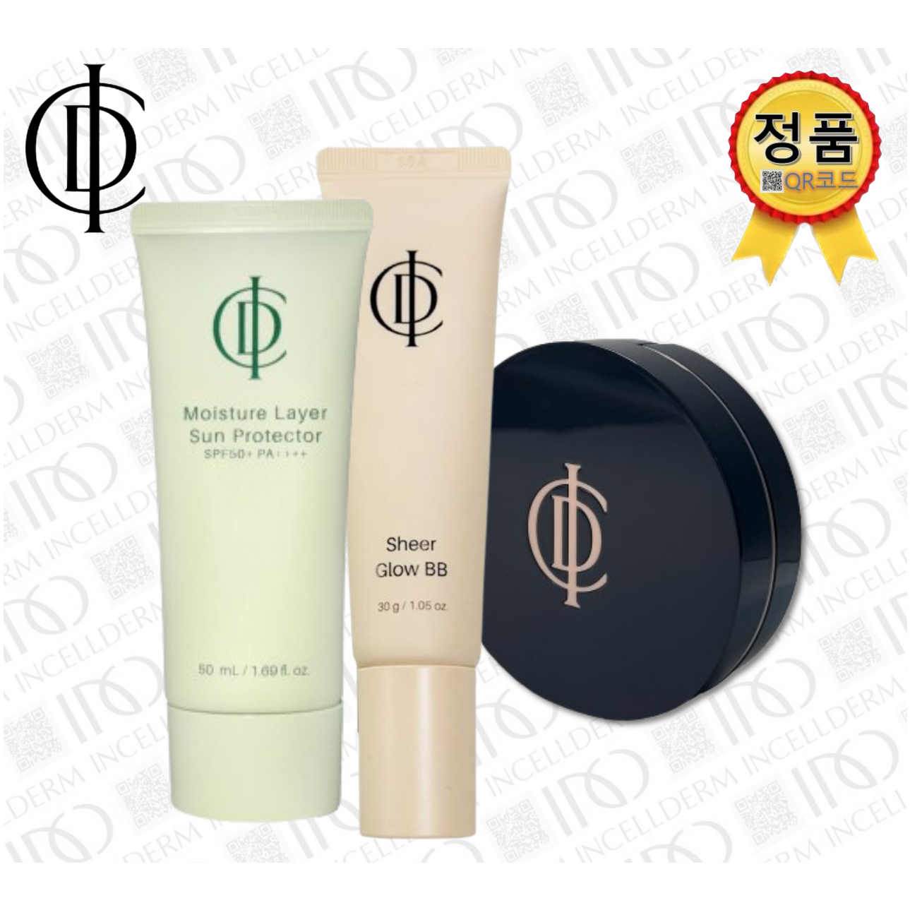 [본사 정품100% QR인증 확인] 인셀덤 3종 비비+선 크림+쿠션 21호 [바를수록 젋어지는 피부] 요즘 잘나가는 화장품 INCELLDERM 140,000원
