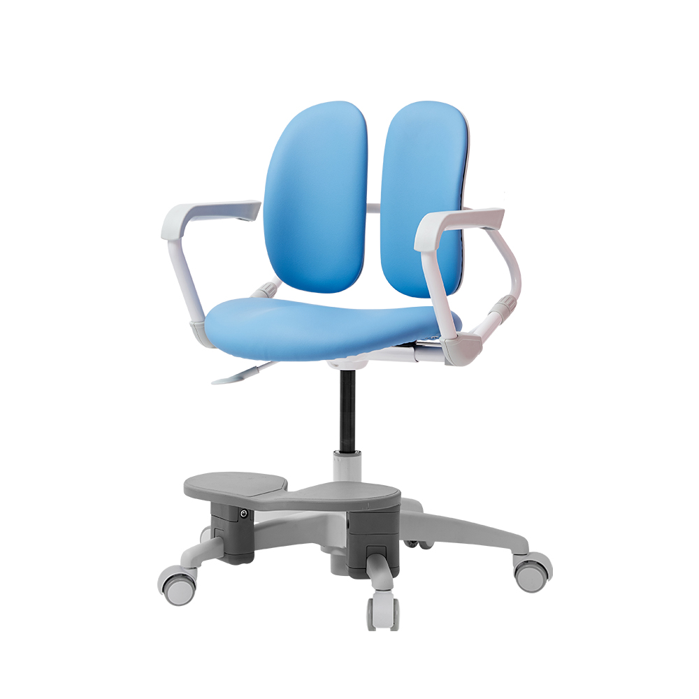 듀오백 밀키 초등학생 어린이 의자(발받침+스탑캐스터), 마일드라임 169,000원