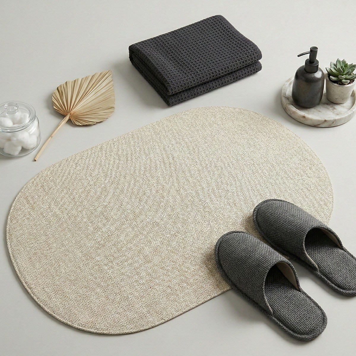 UNDERUS 빨아쓰는 규조토 발매트, 1개, 베이지 일반 타원 11,600원