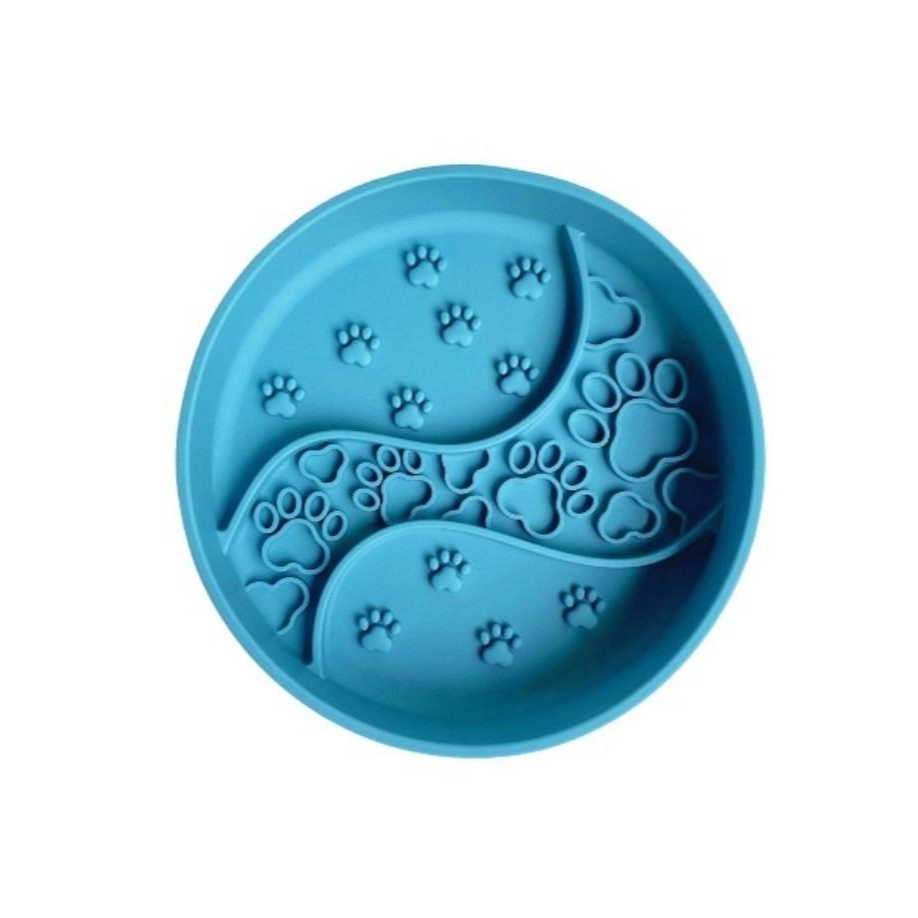 커채 반려동물 급체방지 식기 실리콘 슬로우식기 강아지 고양이 밥그릇, 블루, 1개 18,900원