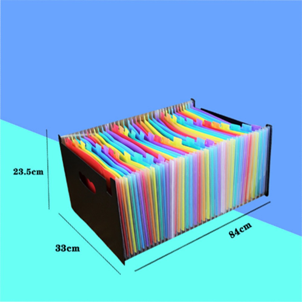 PP 레인보우 아코디언 폴더 보관 파일 파우치 A4 A5 덮개형 오픈형 문서 서류 다이어리 꾸미기, A : 37칸(오픈형) 19,700원